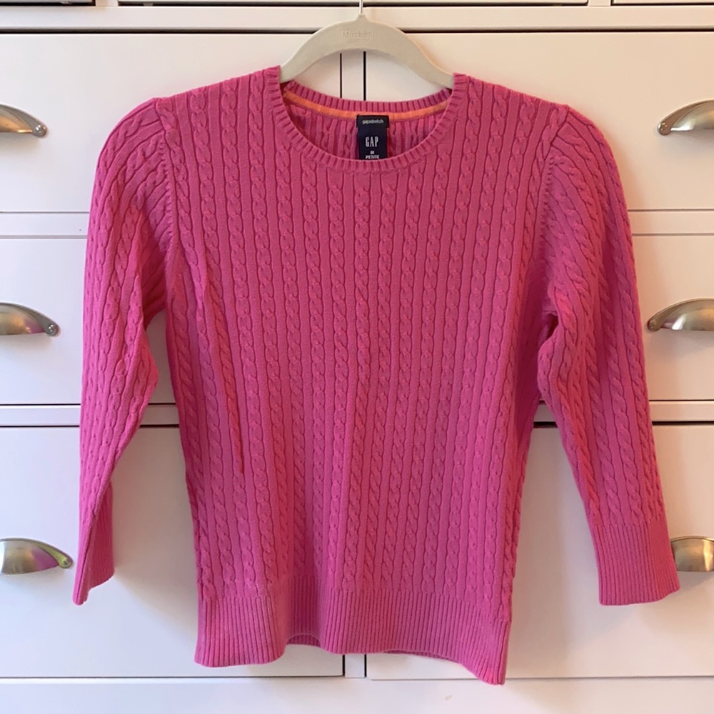 GAP Pink Petite Sweater